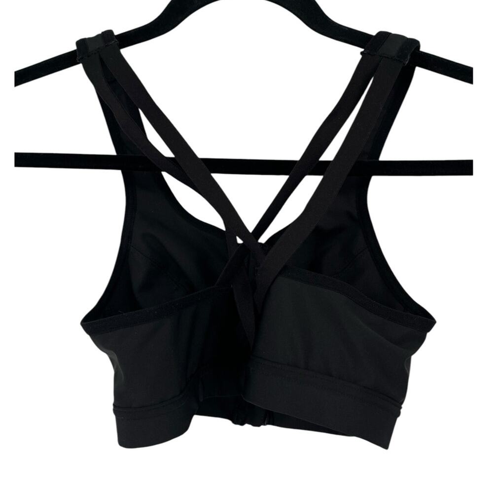 Glamorise Sport Bra 9266 Zip up front close black 34B - Picture 5 of 8